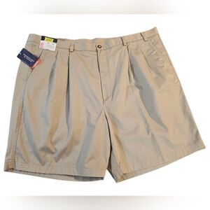 Roundtree & Yorke Men's Performance Walking Shorts , Tan, Size 52